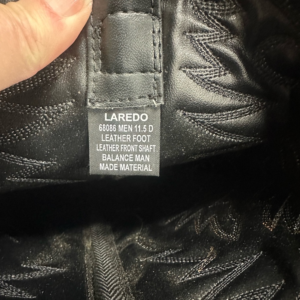 Laredo Men 68086 Atlanta Lizard Print Sz 11.5D Brown/Black Stitching EUC - Picture 6 of 8